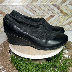 Merrell Tulip Wedge Heels Outdoor Winter Comfort Black Slip On